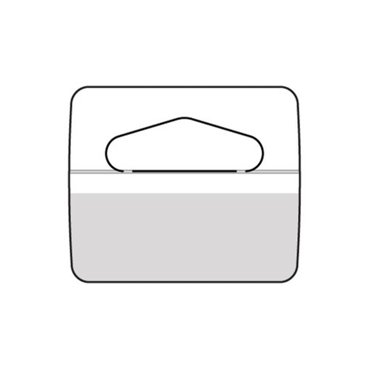 Hang Tab with TRIANGULAR HANG HOLE